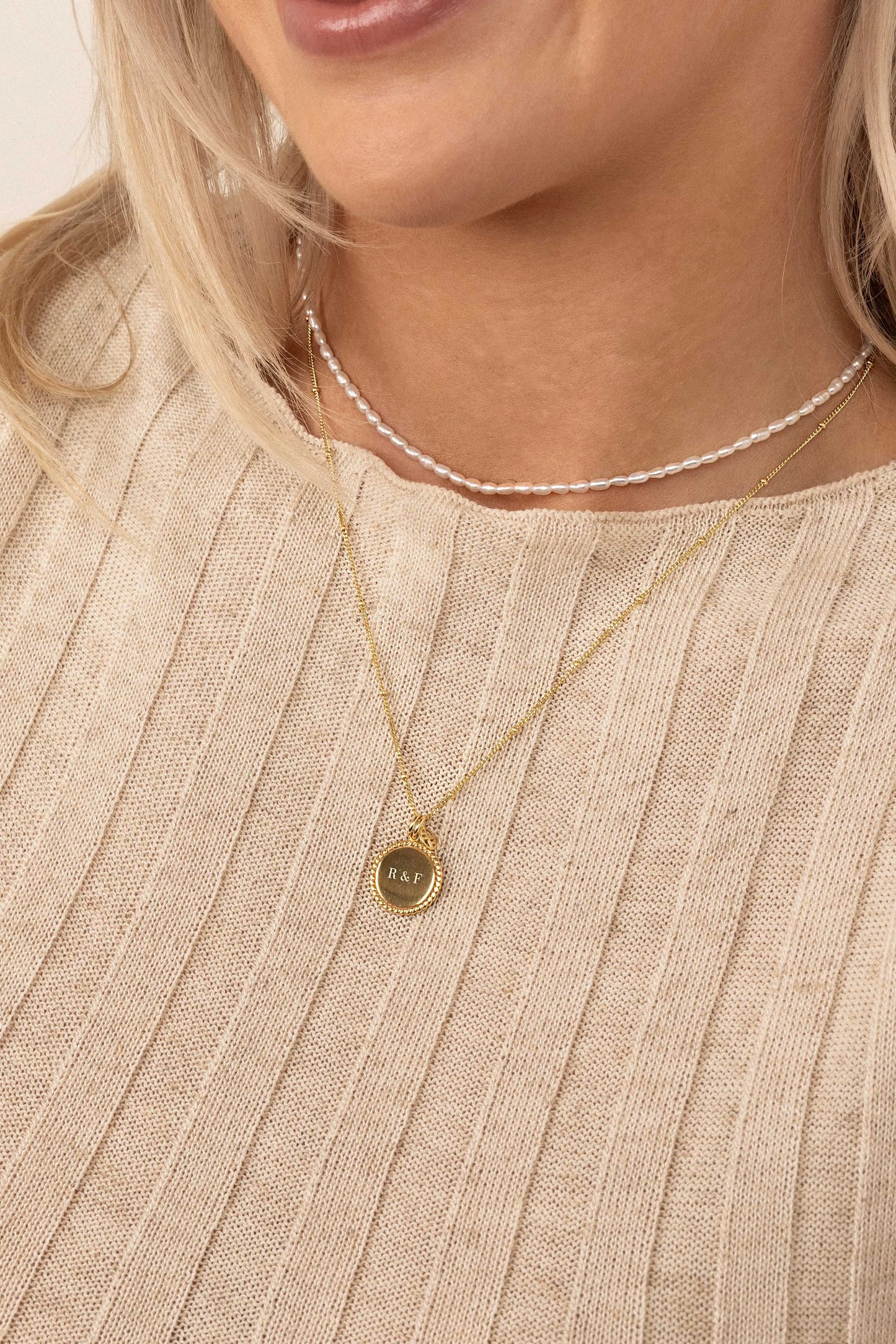 The    Etch Rope Necklace by  Francesca Jewellery from the Necklaces Collection.