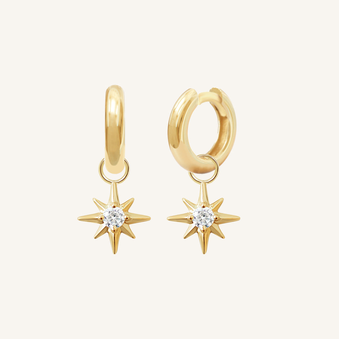 Contentment Star Plain Hoops