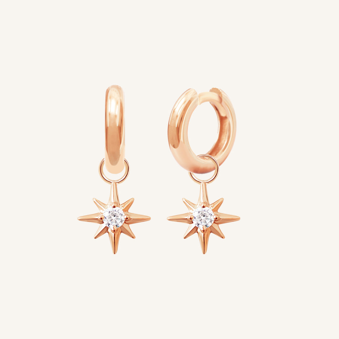 Contentment Star Plain Hoops