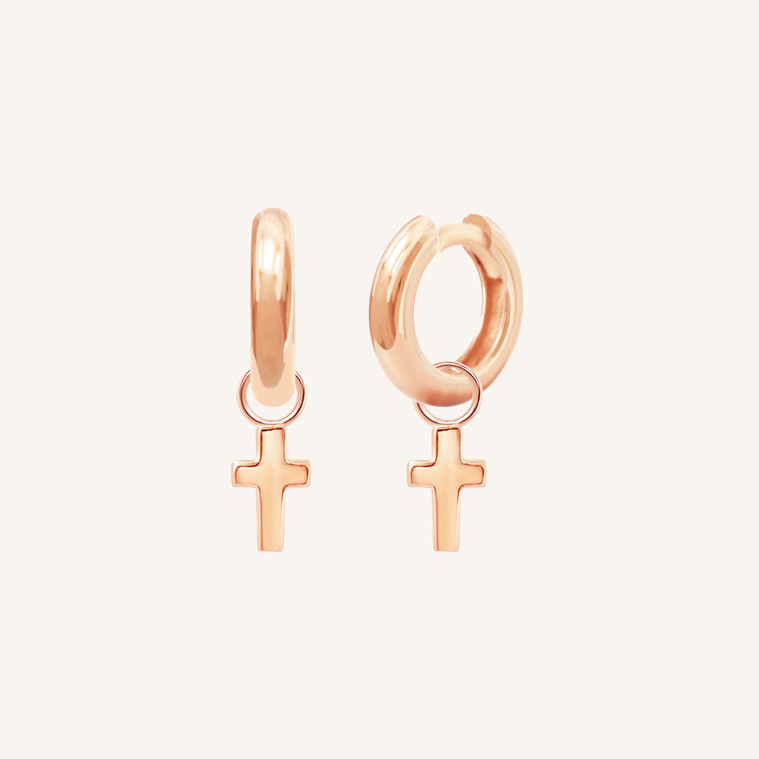 Cross Plain Hoops