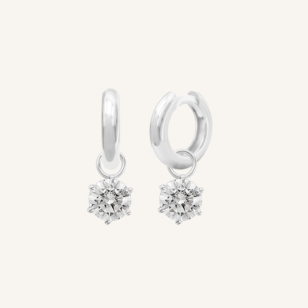 Grace Charm Hoops