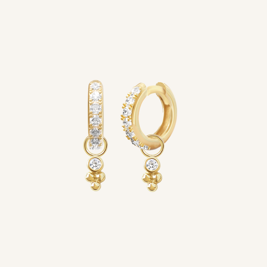 Clarity Crystal Hoops