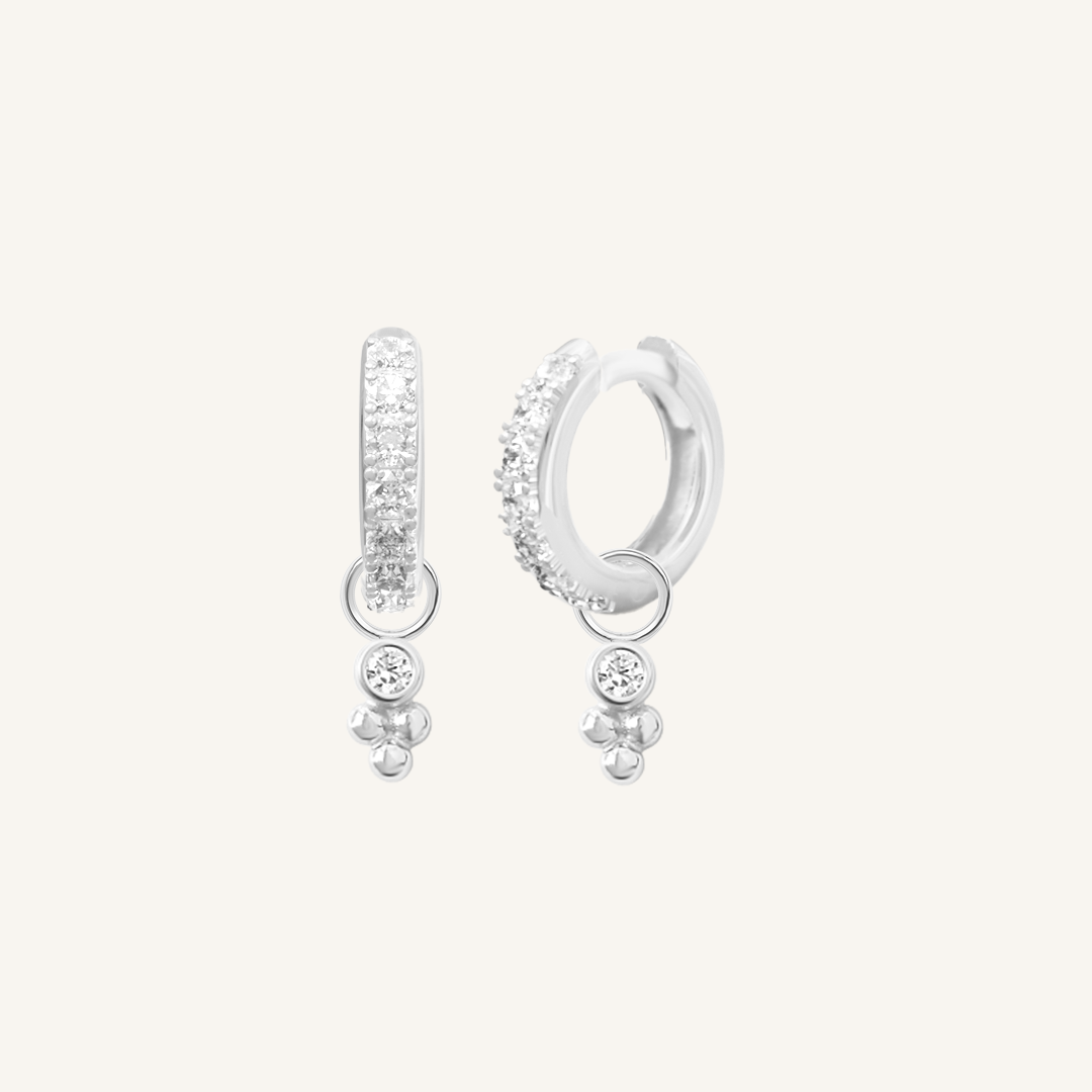 Clarity Crystal Hoops