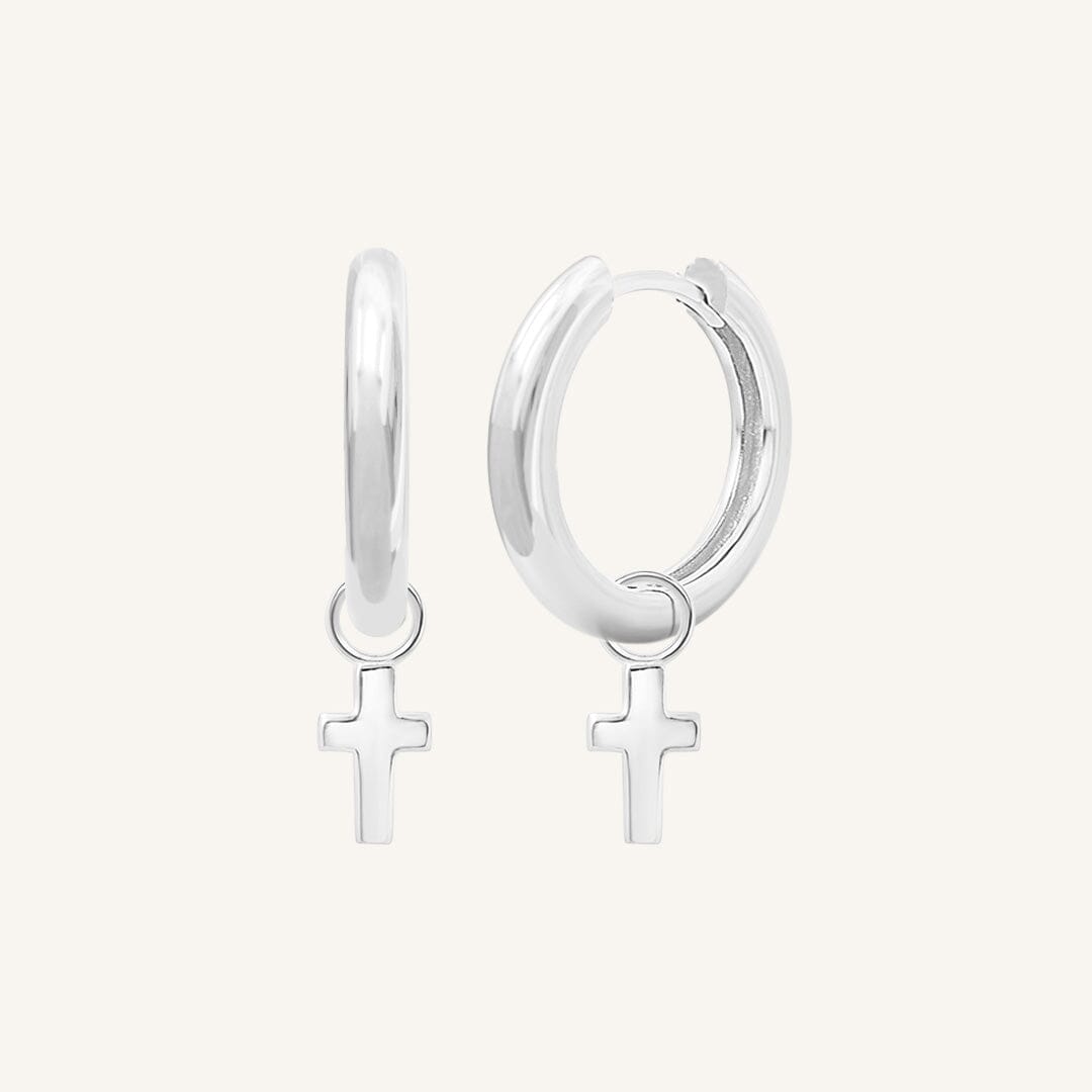 Cross Plain Hoops