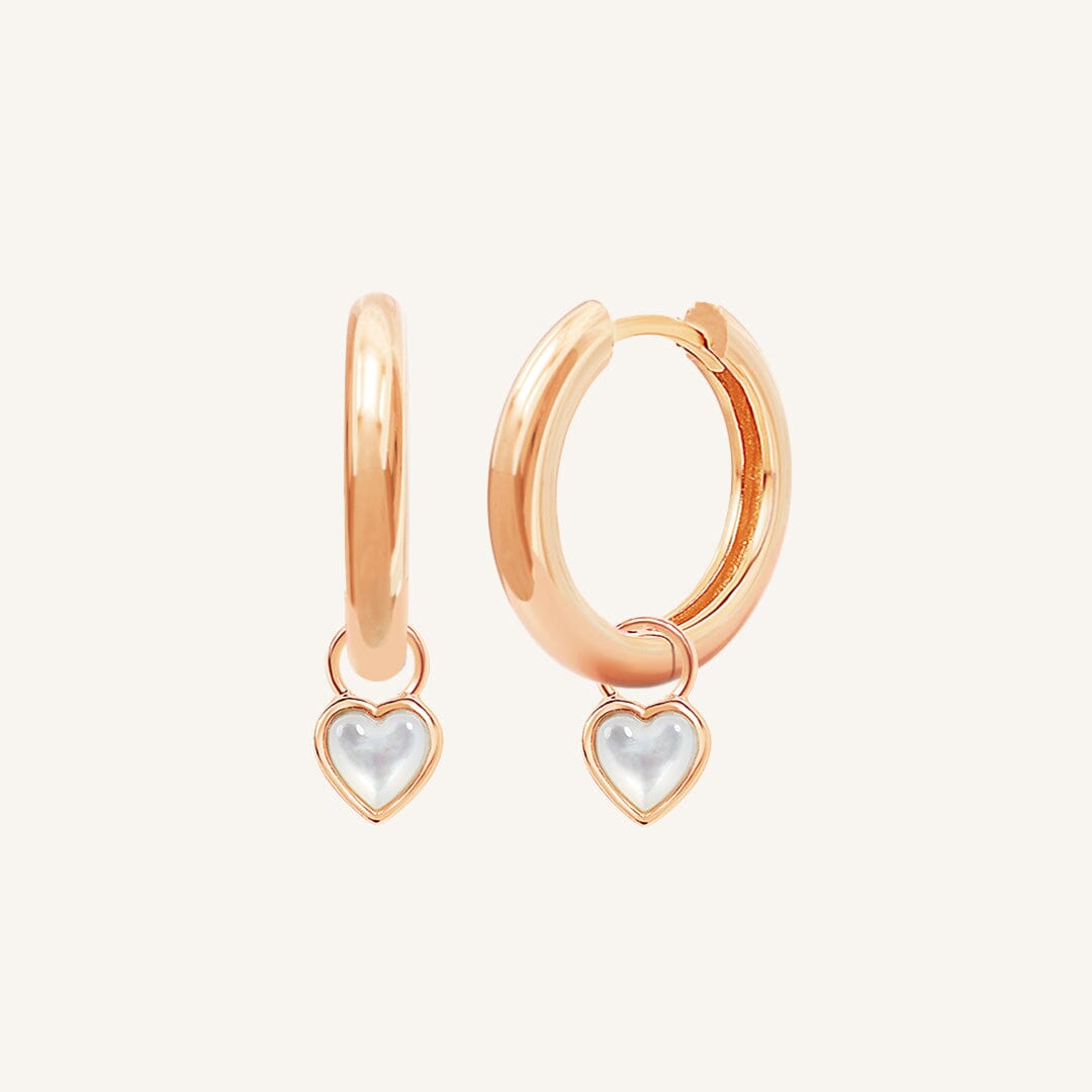 Devote Heart Plain Hoops