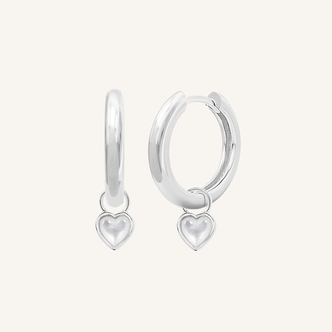 Devote Heart Plain Hoops