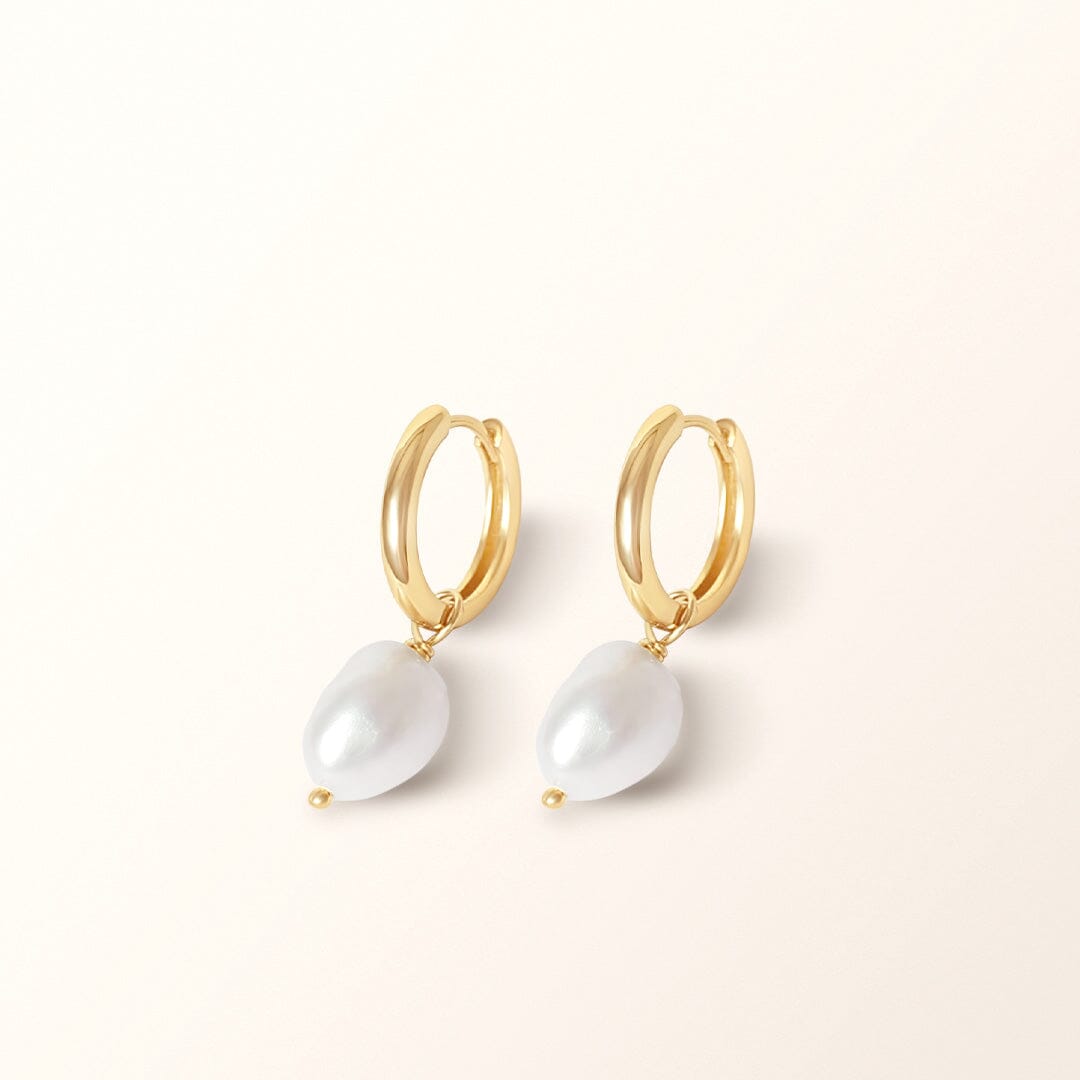 Keshi Pearl Hoops - Stone of Potential