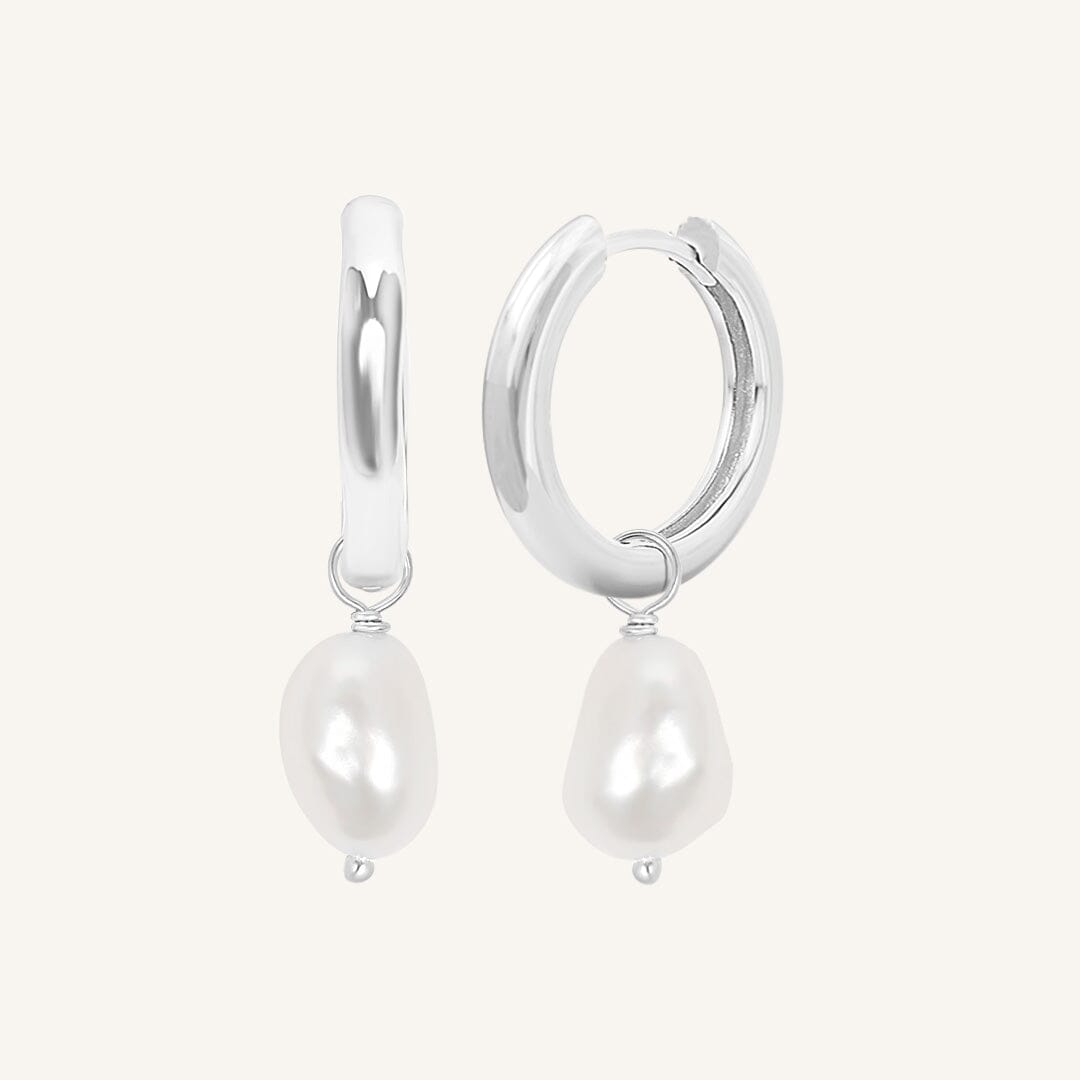 Keshi Pearl Hoops - Stone of Potential