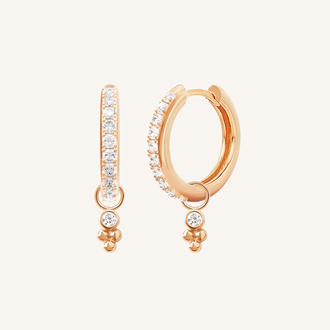 Clarity Crystal Hoops