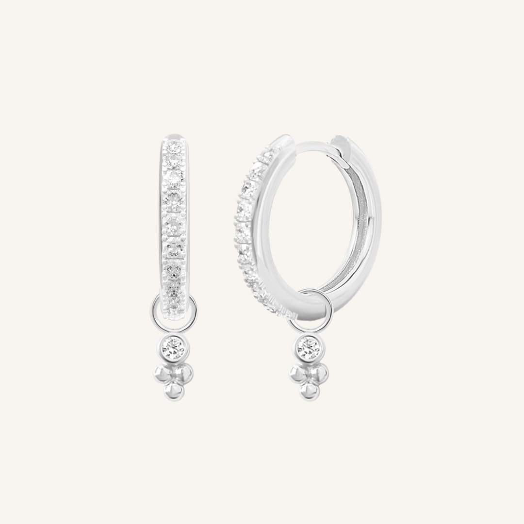 Clarity Crystal Hoops