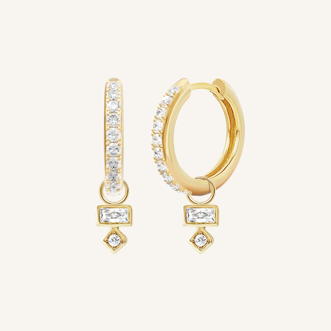 Resilience Crystal Hoops