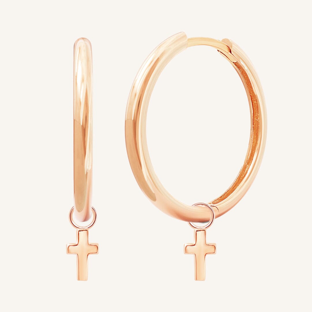 Cross Plain Hoops