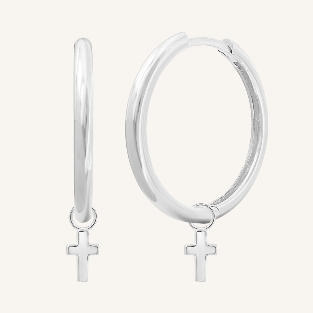 Cross Plain Hoops