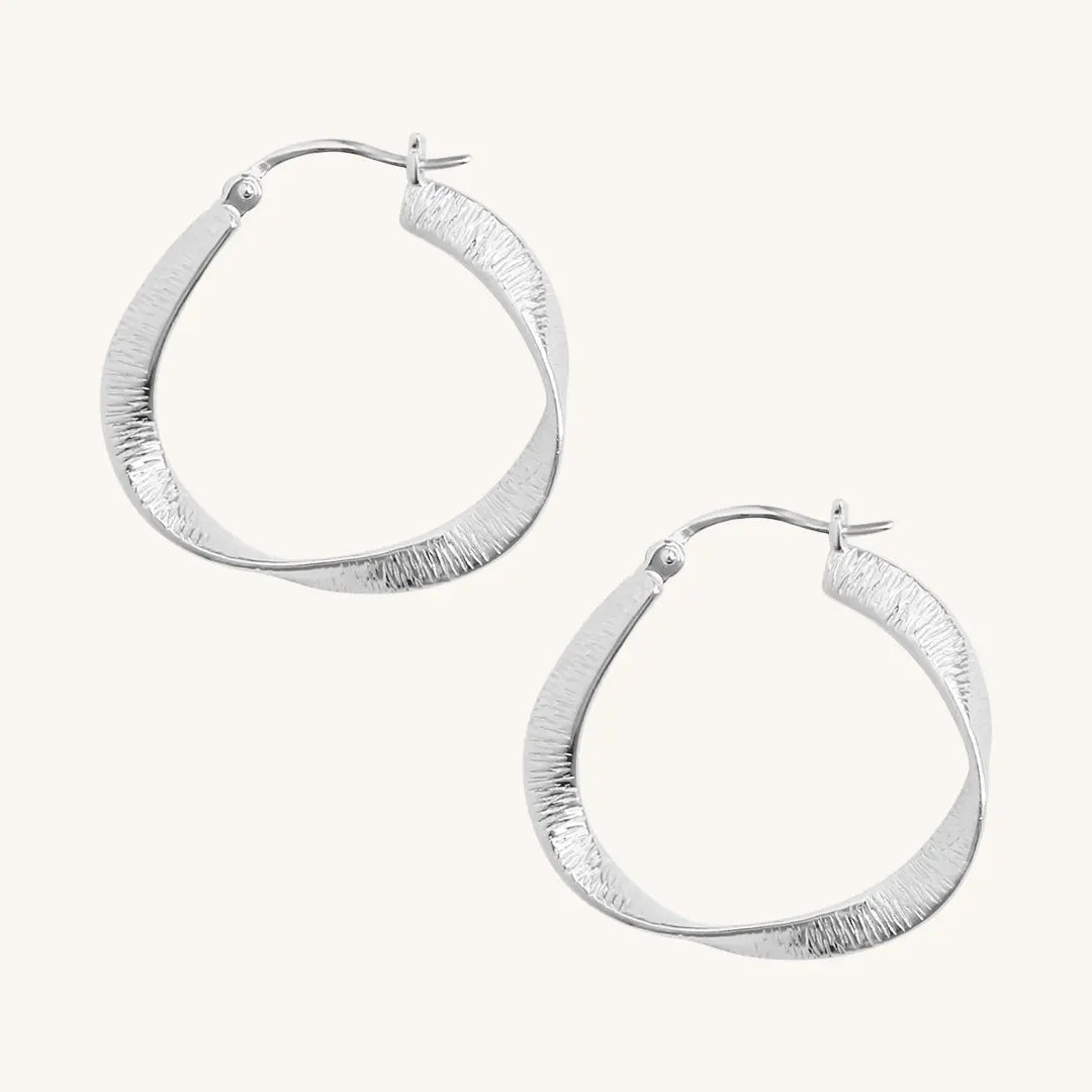 The SILVER Abigail Hoops by Francesca Jewellery from the Earrings Collection.