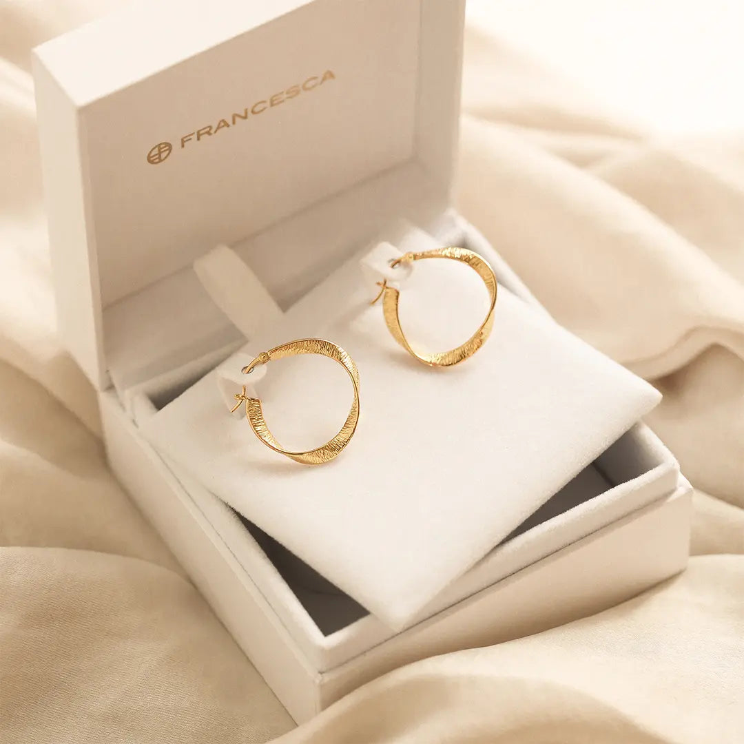 The Abigail Hoops by Francesca Jewellery from the Earrings Collection.