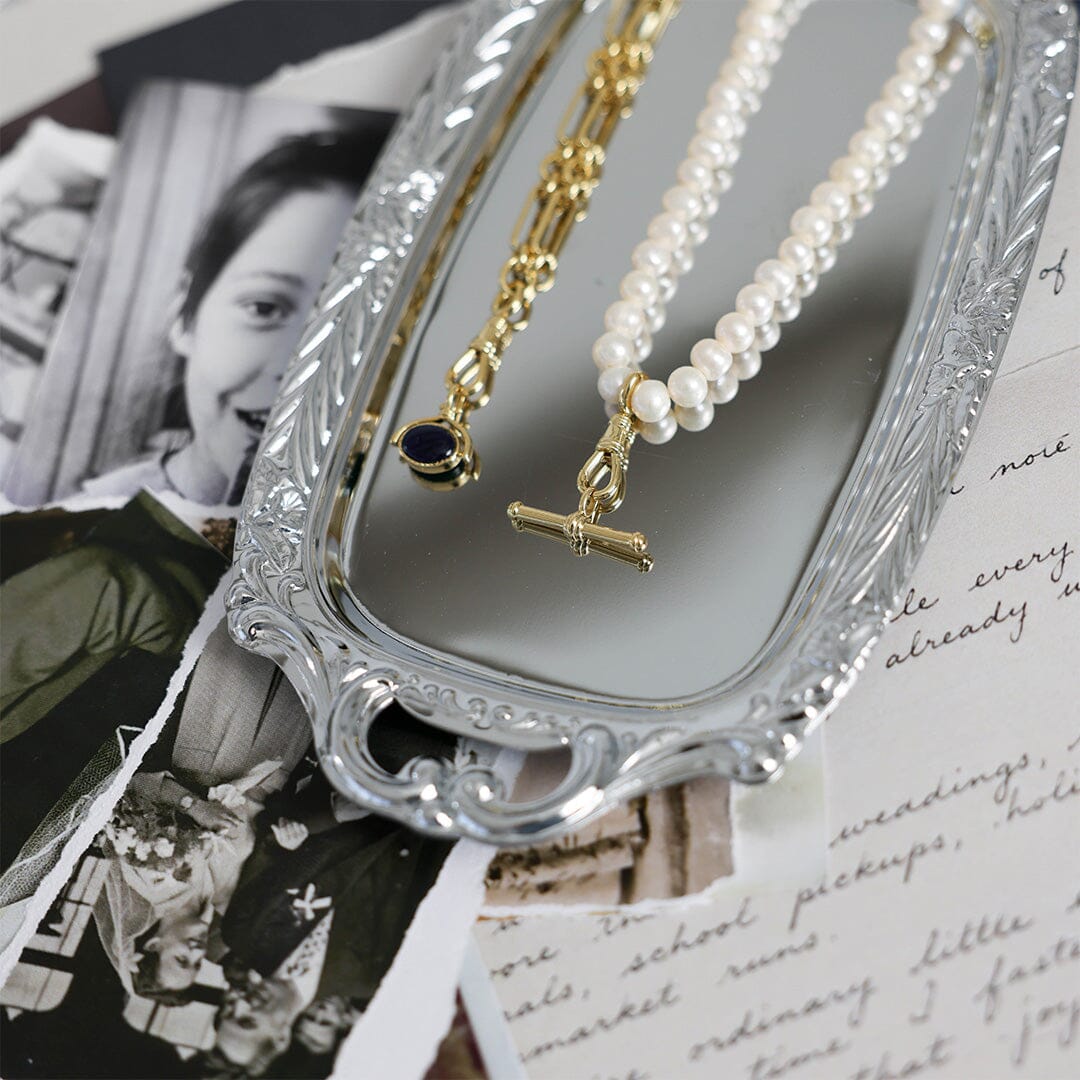 Adeline Reversible Pendant Fob Necklace