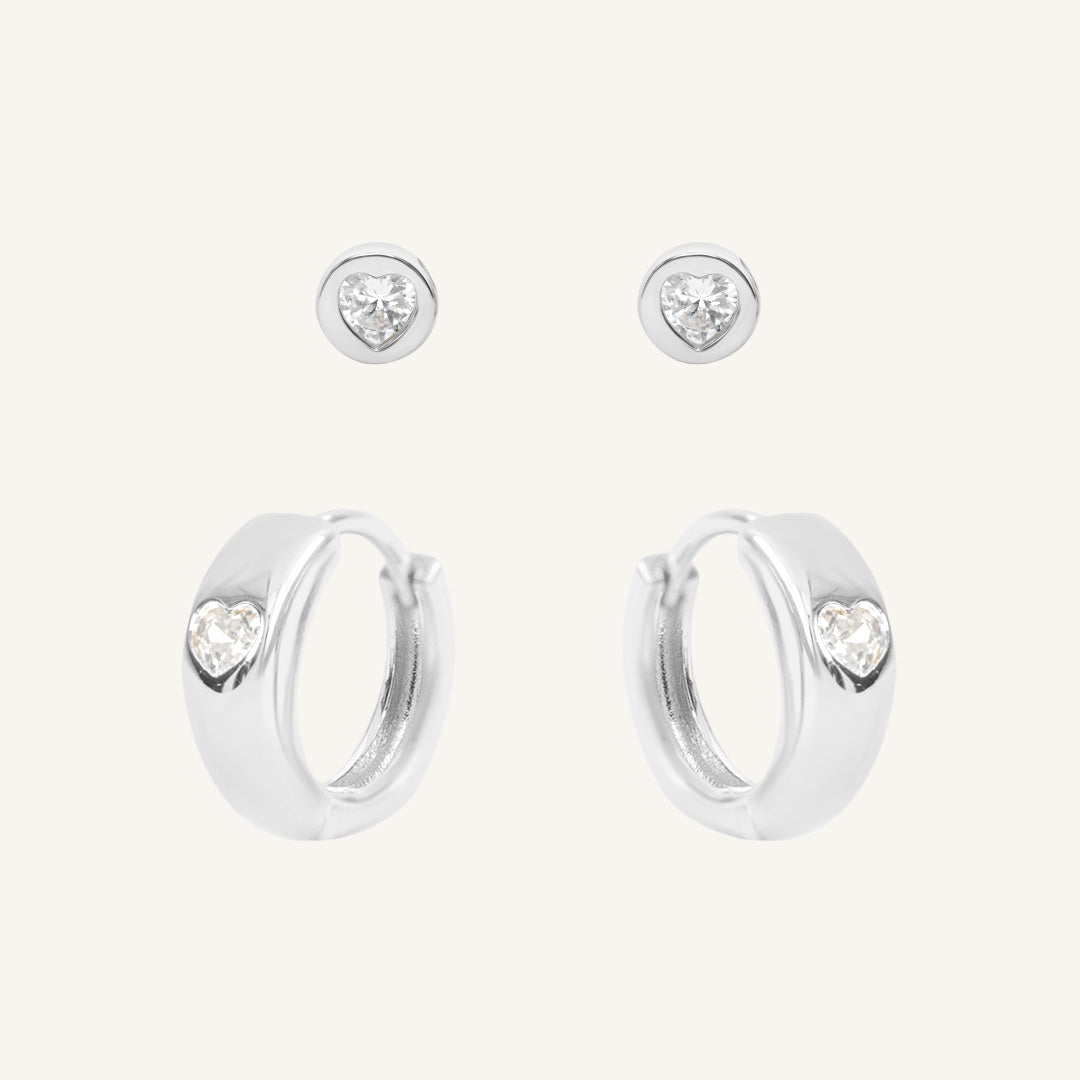 Adore Clear Earring Set