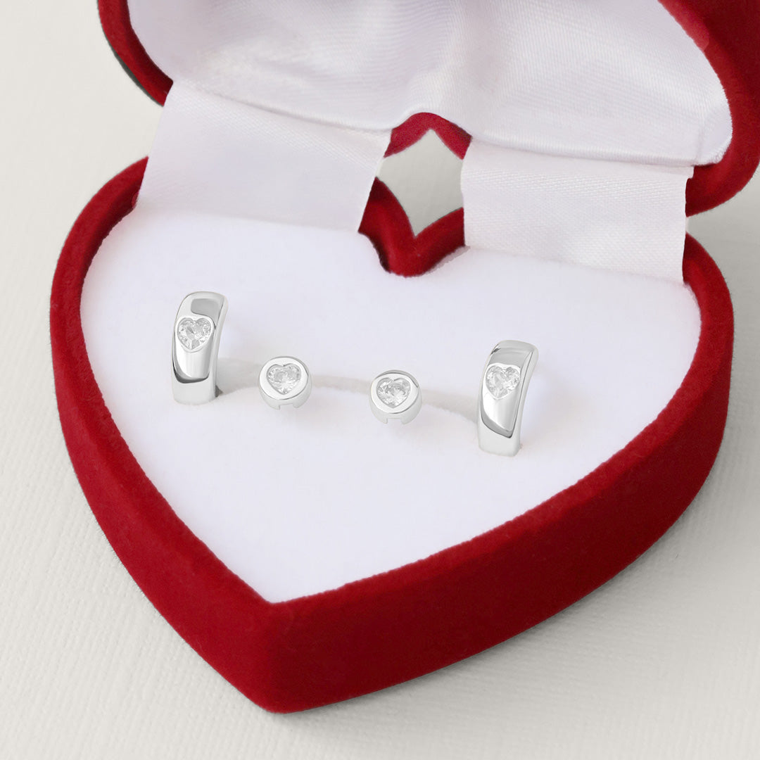 Adore Clear Earring Set