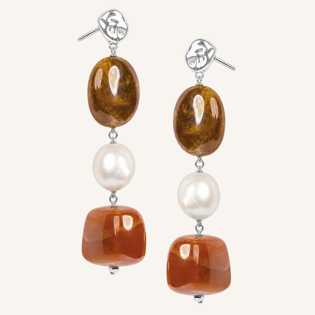 Amalfi Drop Earrings Terracotta