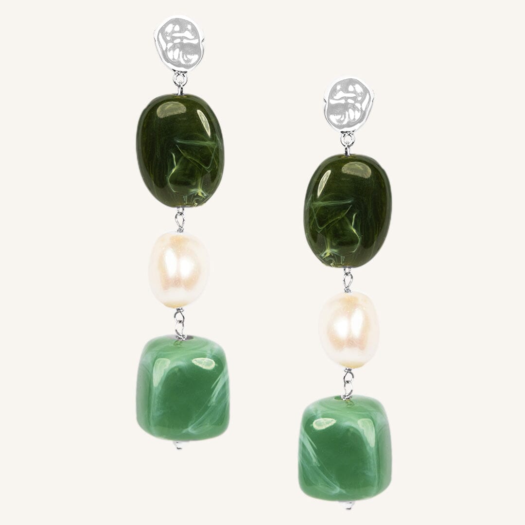 Amalfi Drop Earrings Verde