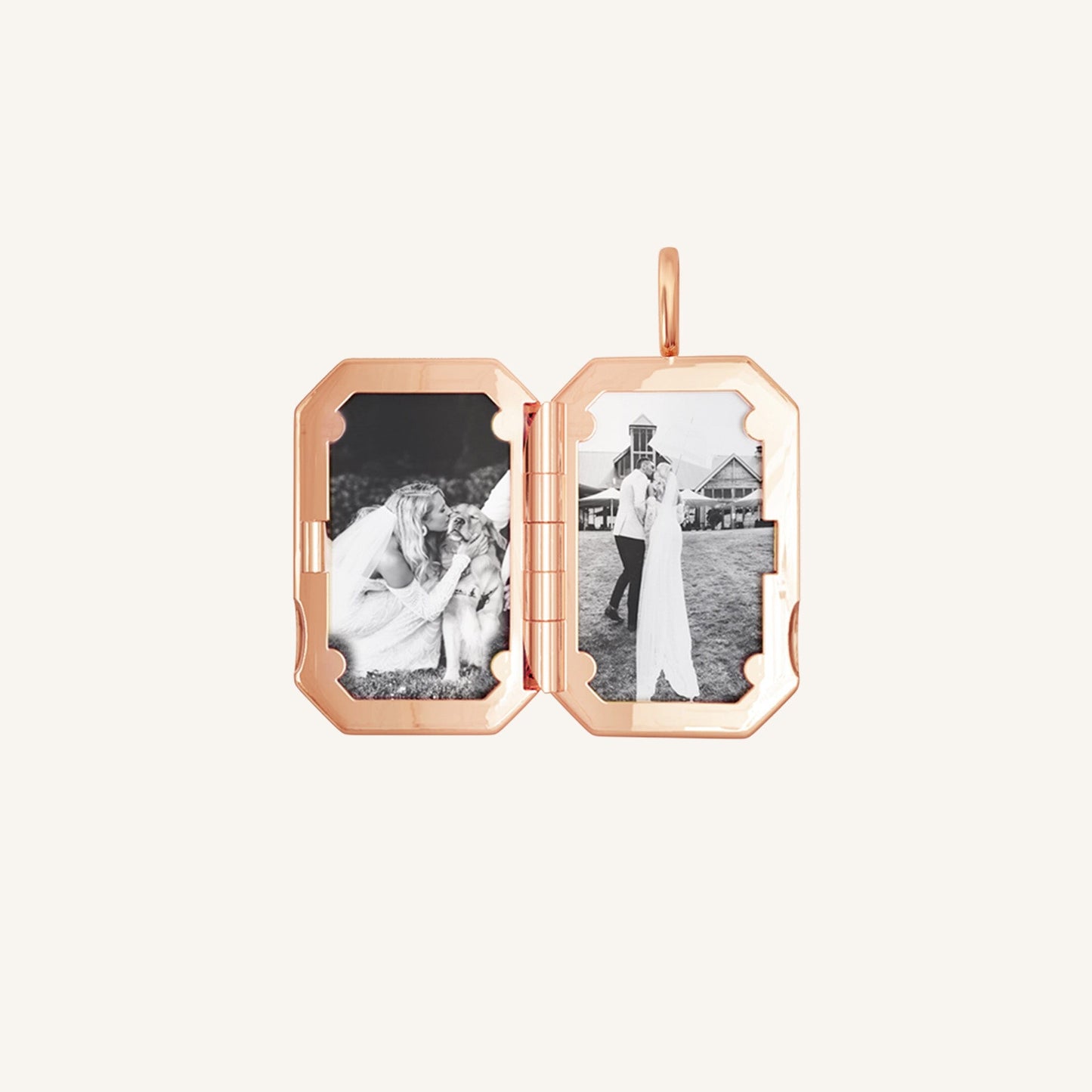 Amata Bevel Photo Locket