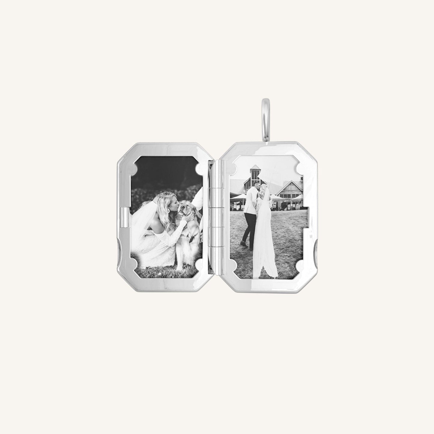 Amata Bevel Photo Locket
