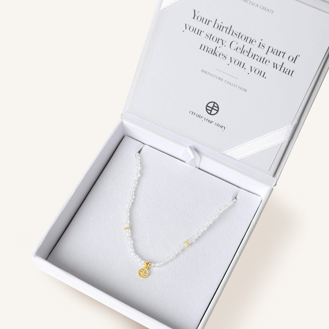 April Birthstone Necklace