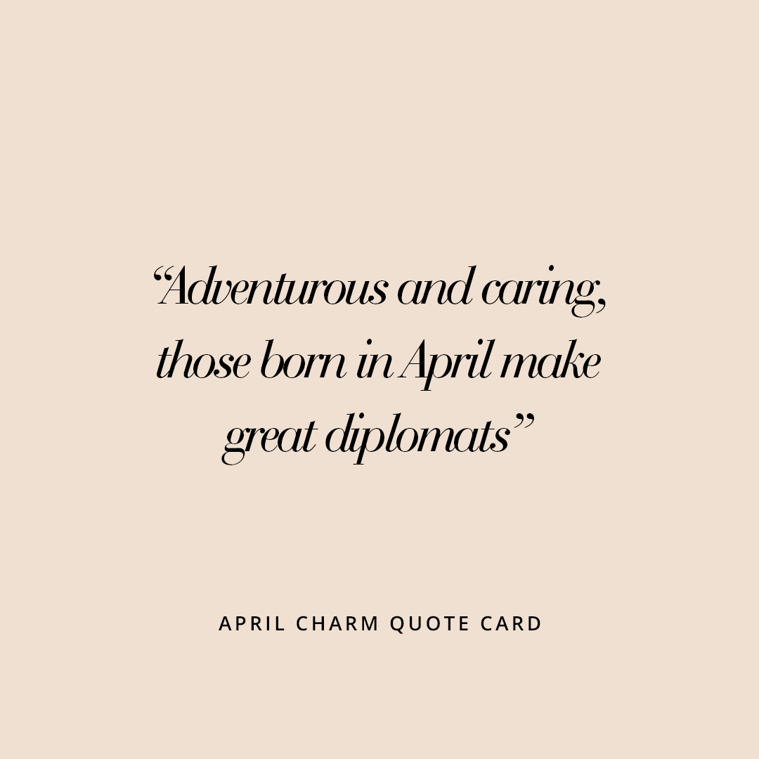 April Aura Birthstone Charm