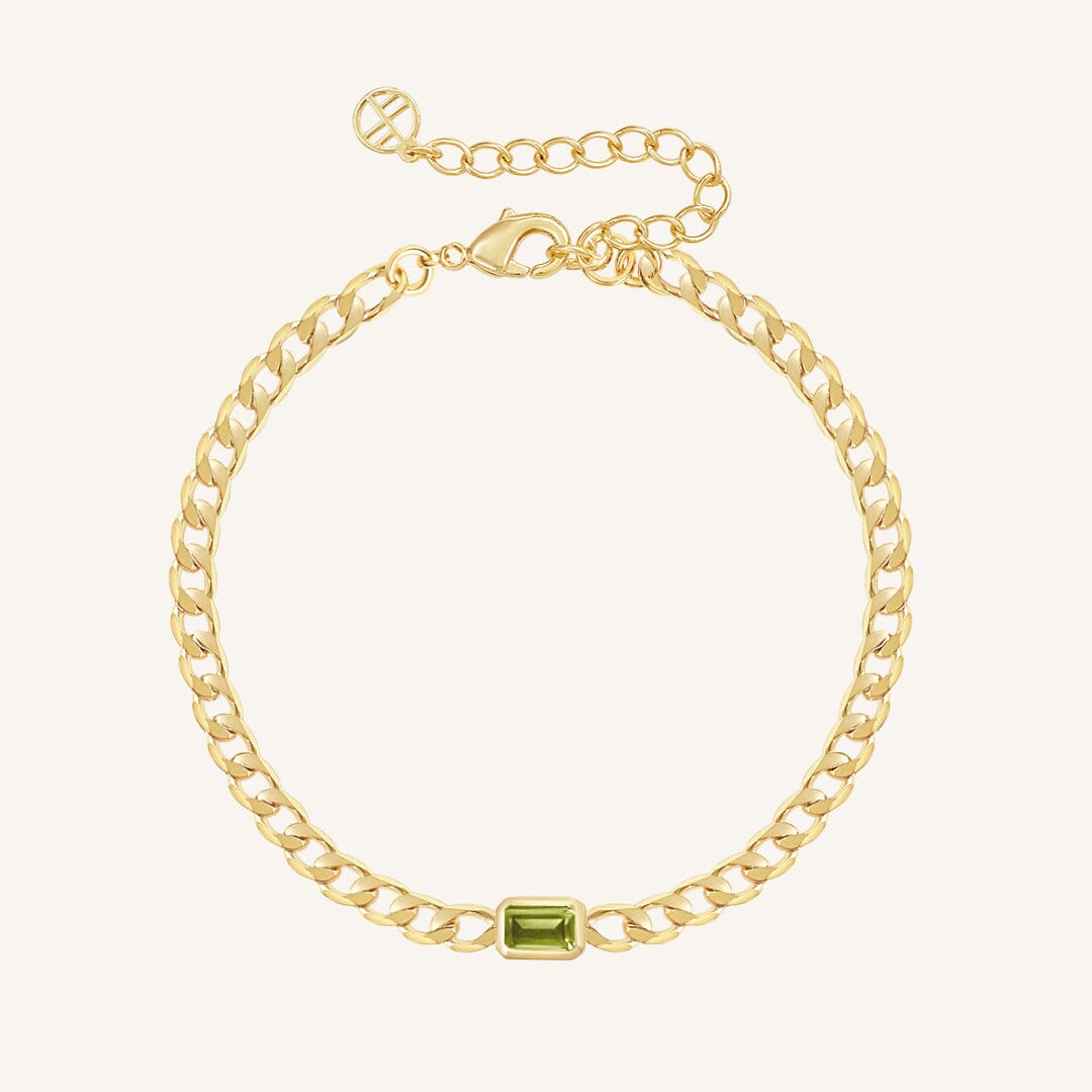 Birthstone Chain Bracelet