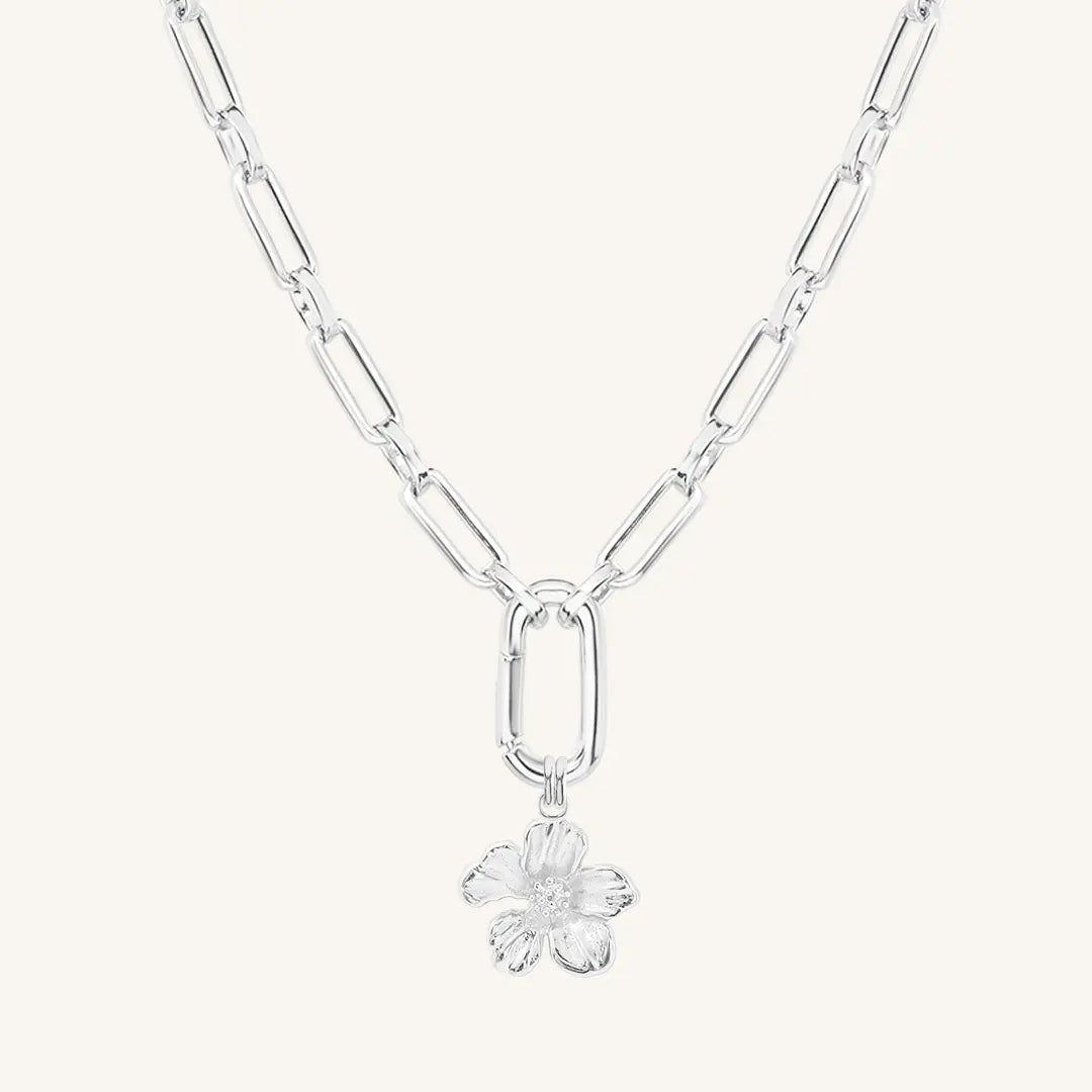 The SILVER-Link Azalea Necklace by Francesca Jewellery from the Necklaces Collection.