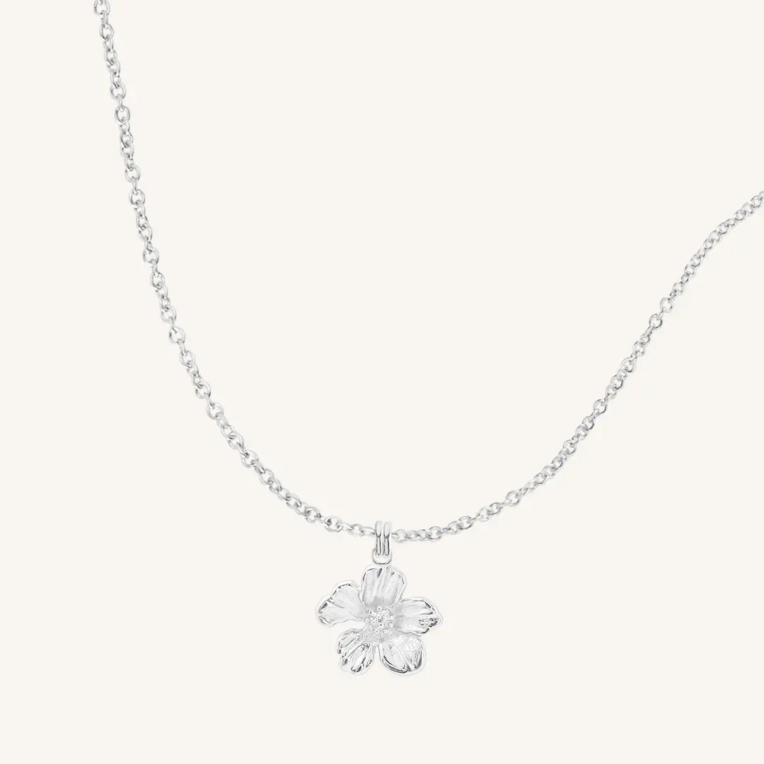 The SILVER-Plain Azalea Necklace by Francesca Jewellery from the Necklaces Collection.