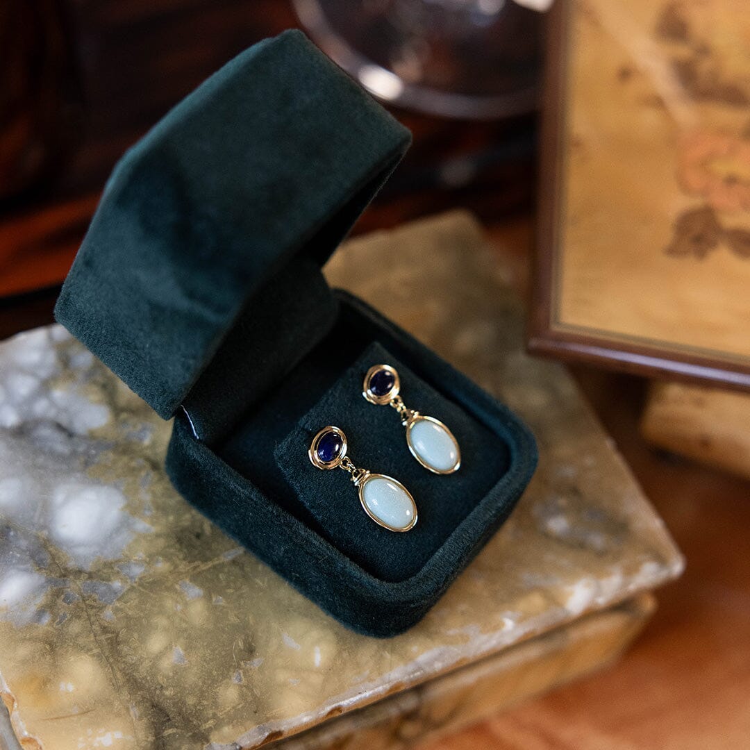 Adeline Fob Chain and Earrings Set
