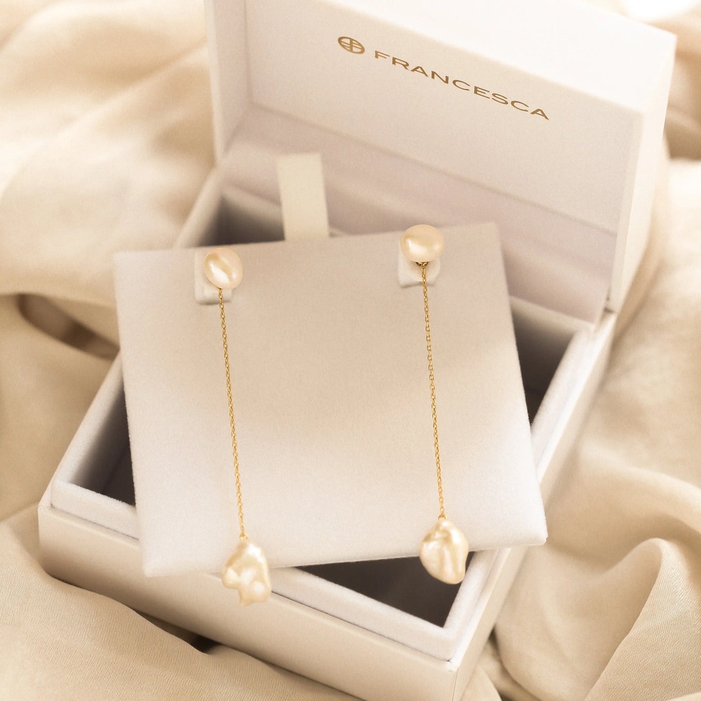 The Austen Drops by Francesca Jewellery from the Earrings Collection.