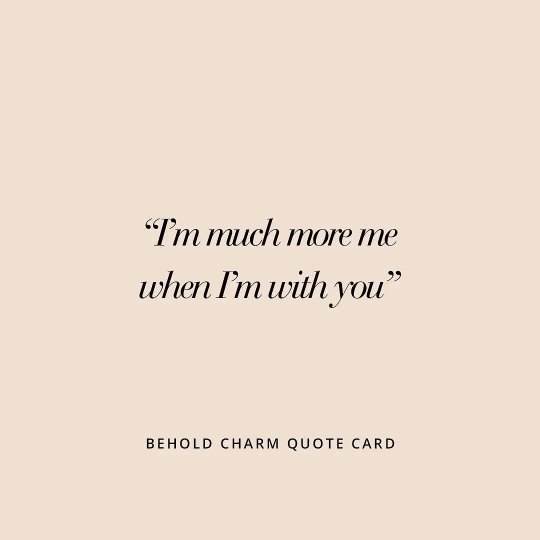 Charm quotes card