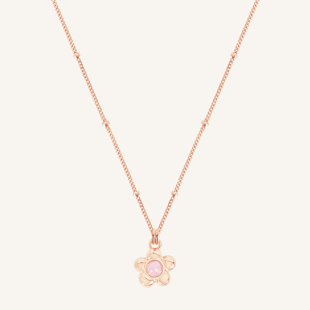 Blossom Flower Charm Necklace