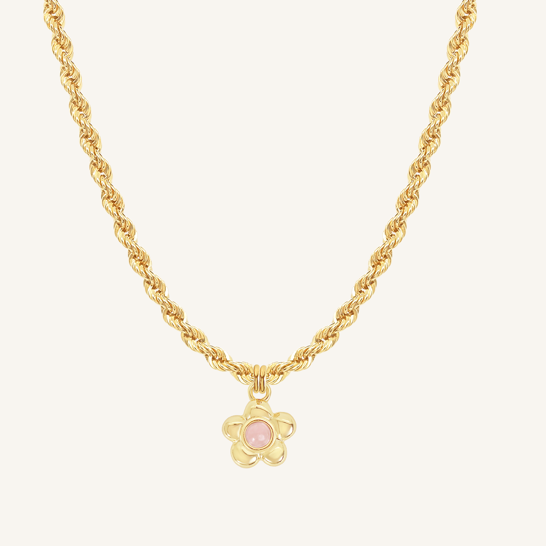 Blossom Flower Charm Necklace