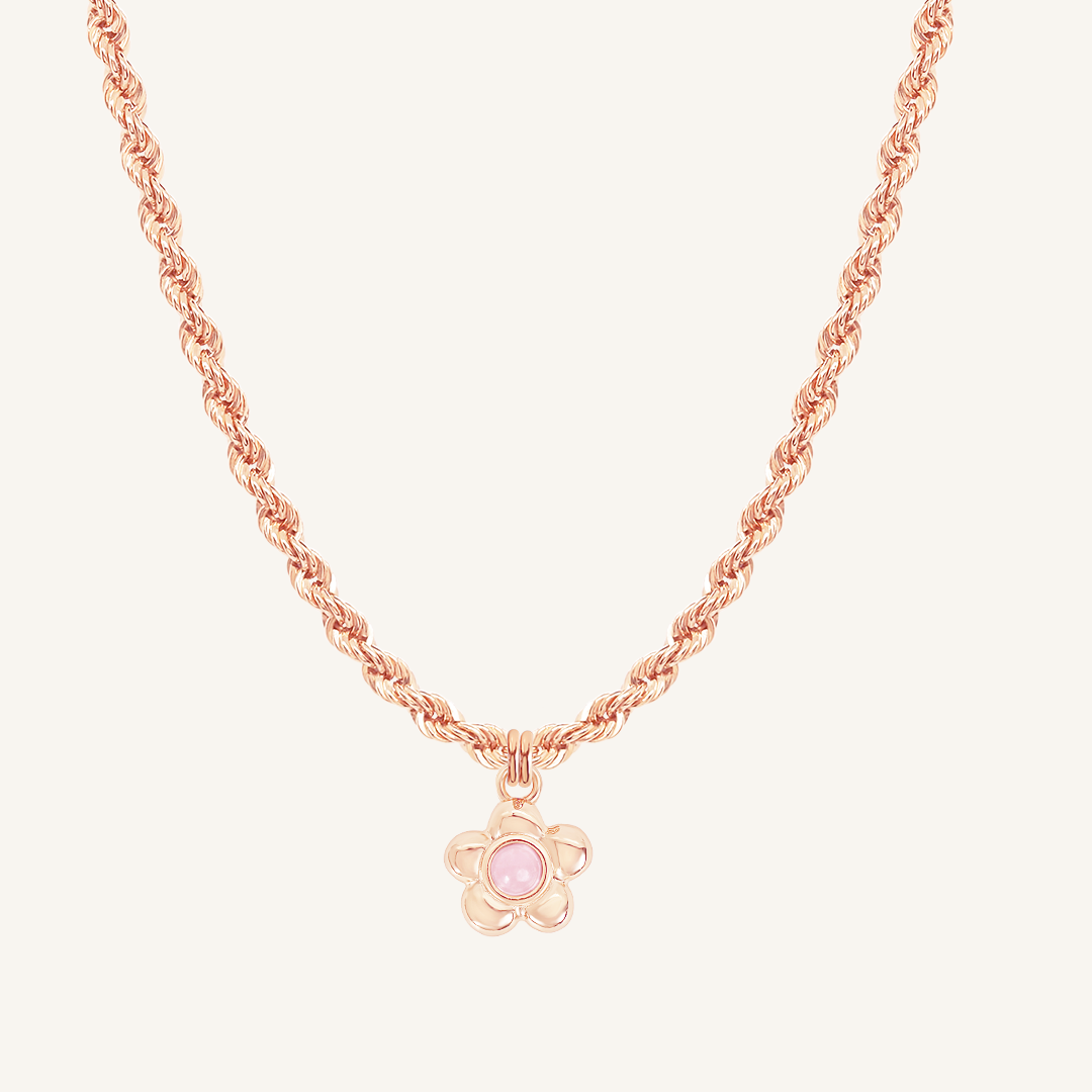 Blossom Flower Charm Necklace