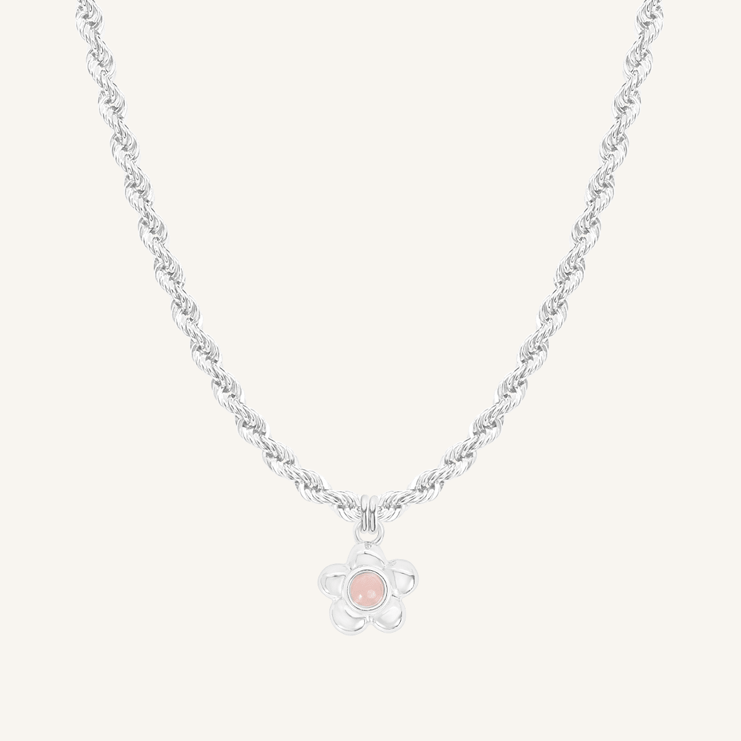 Blossom Flower Charm Necklace
