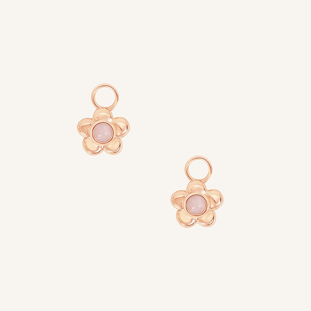 Blossom Flower Hoop Charm (Set of 2)