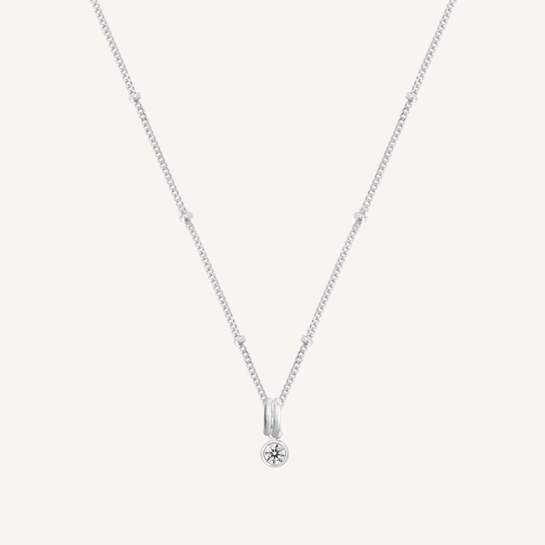 Aura Birthstone Charm Necklace