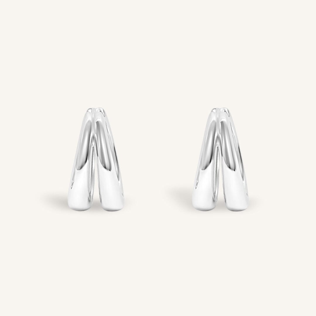 Calla Double Hoops