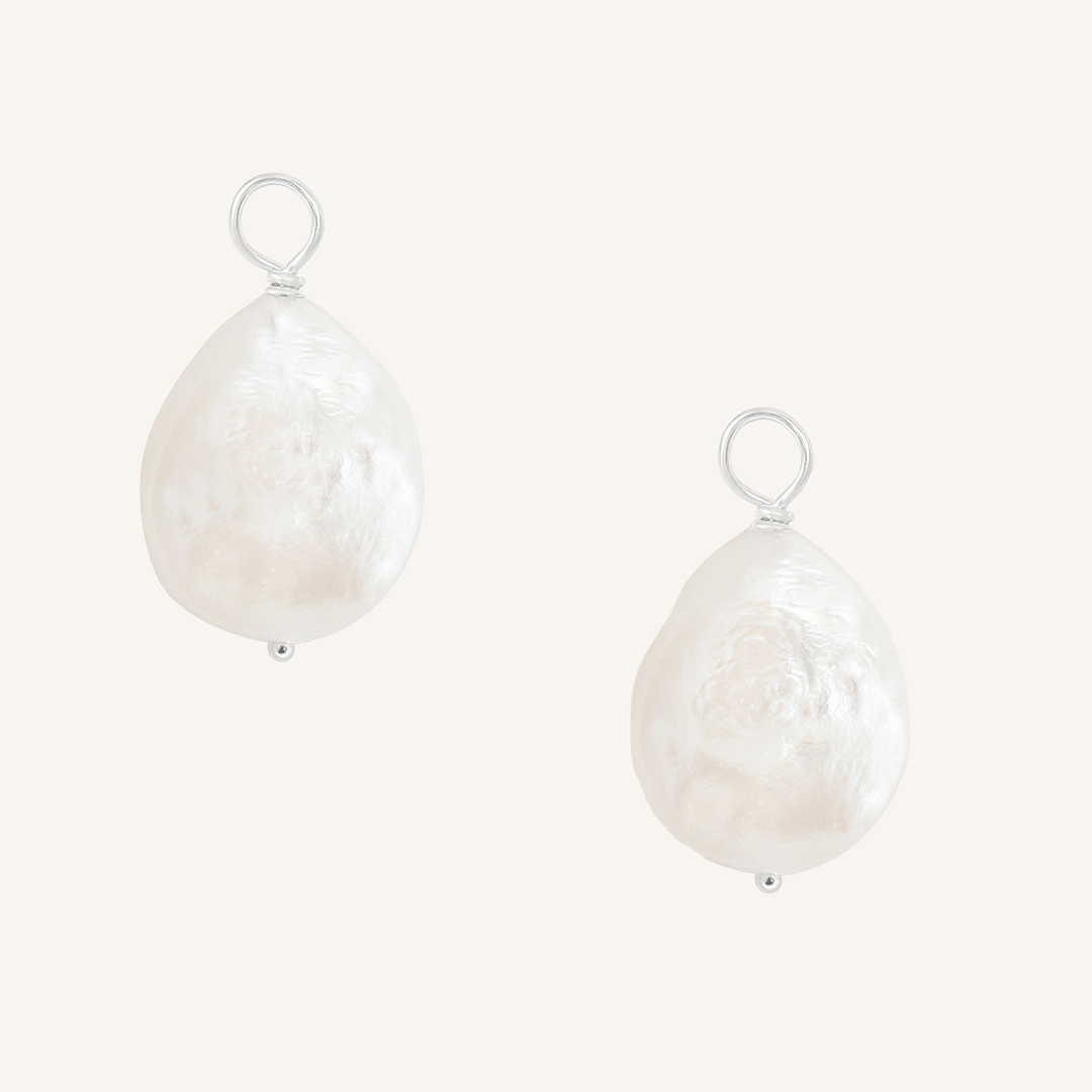 Capri Pearl Hoop Charm (Set of 2)