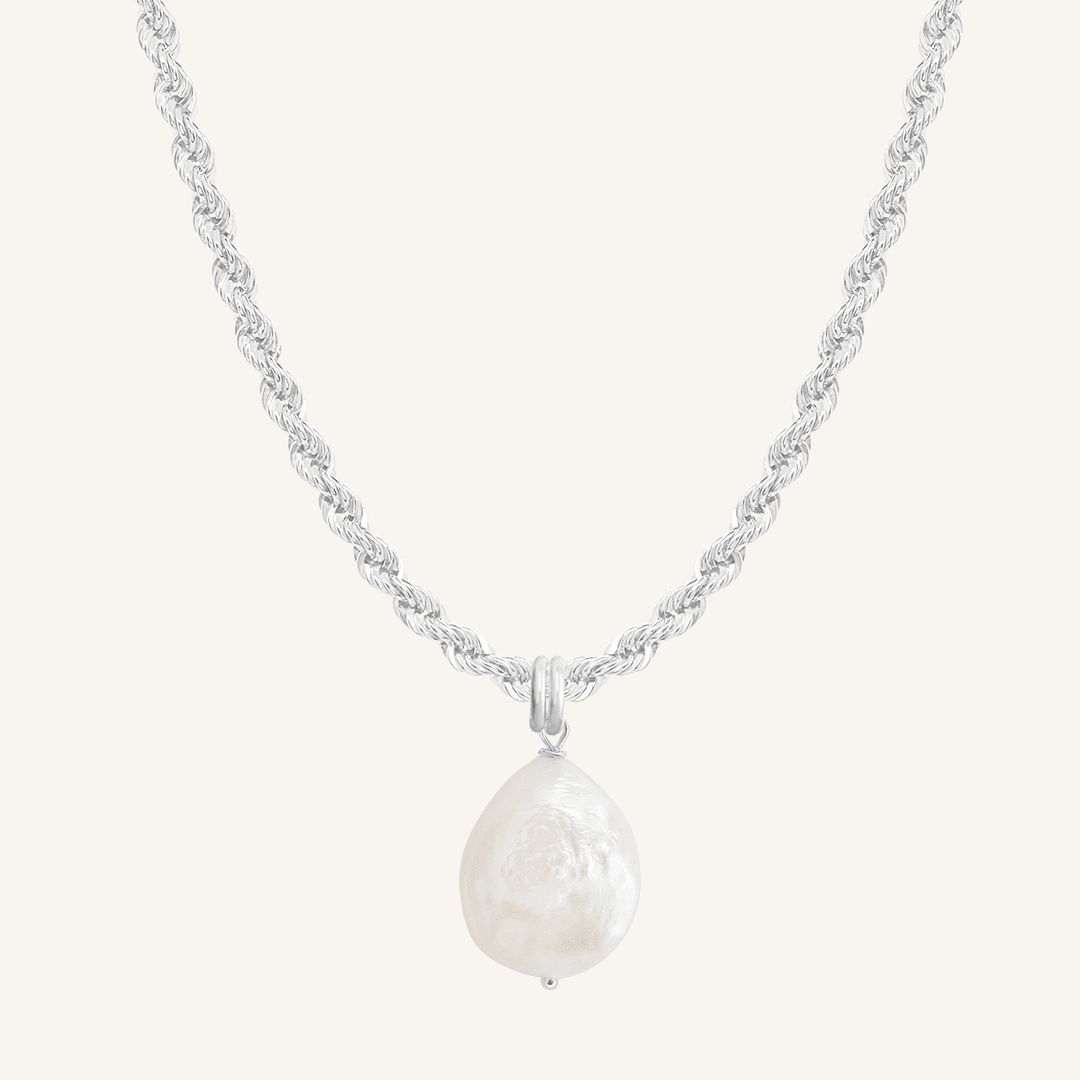 Capri Pearl Charm Necklace