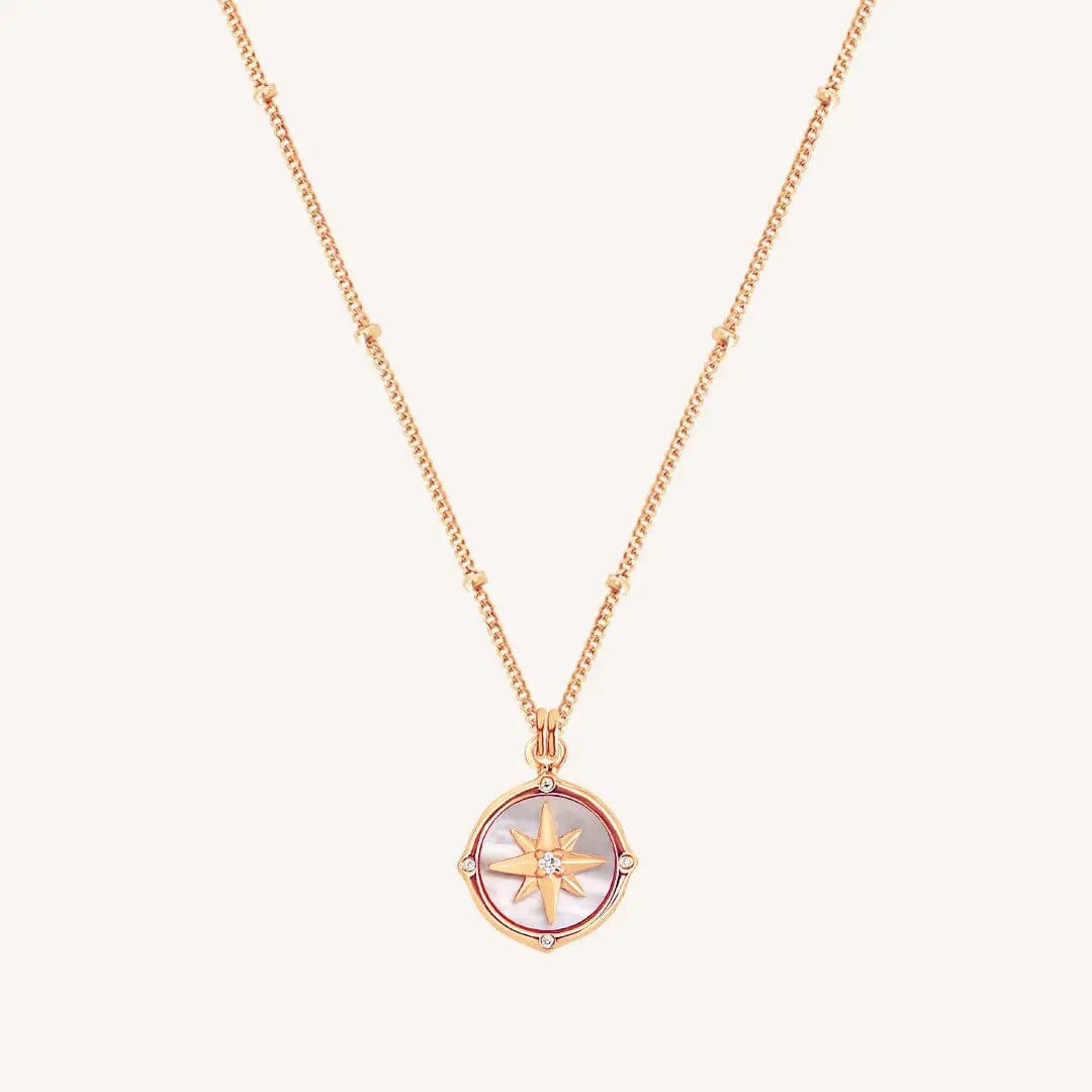 The ROSE-BOBBLE Compass Necklace by Francesca Jewellery from the Necklaces Collection.