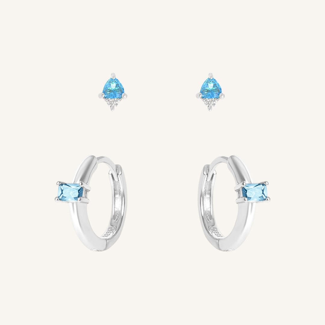 December Birthstone Earring Set