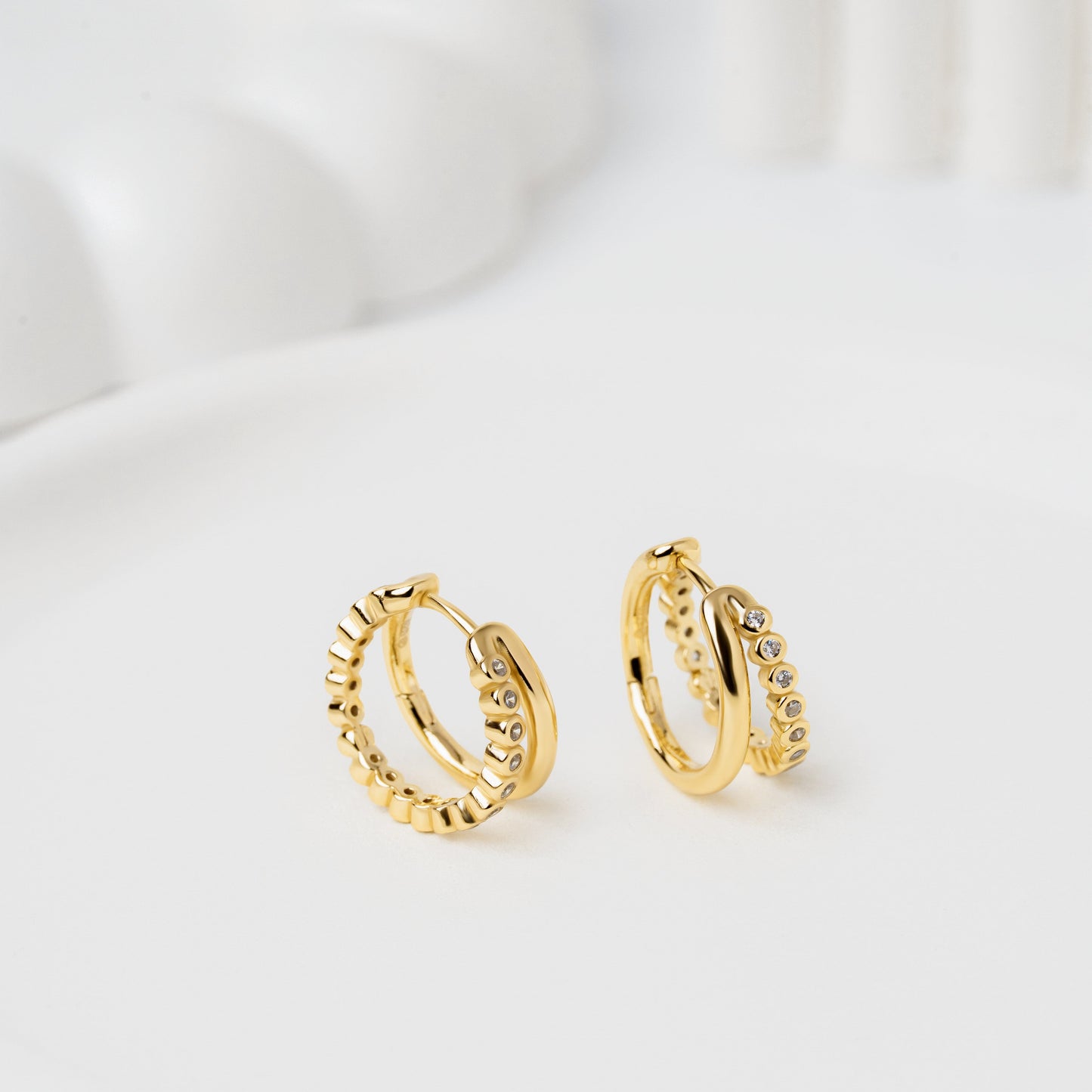 Eden Double Hoops