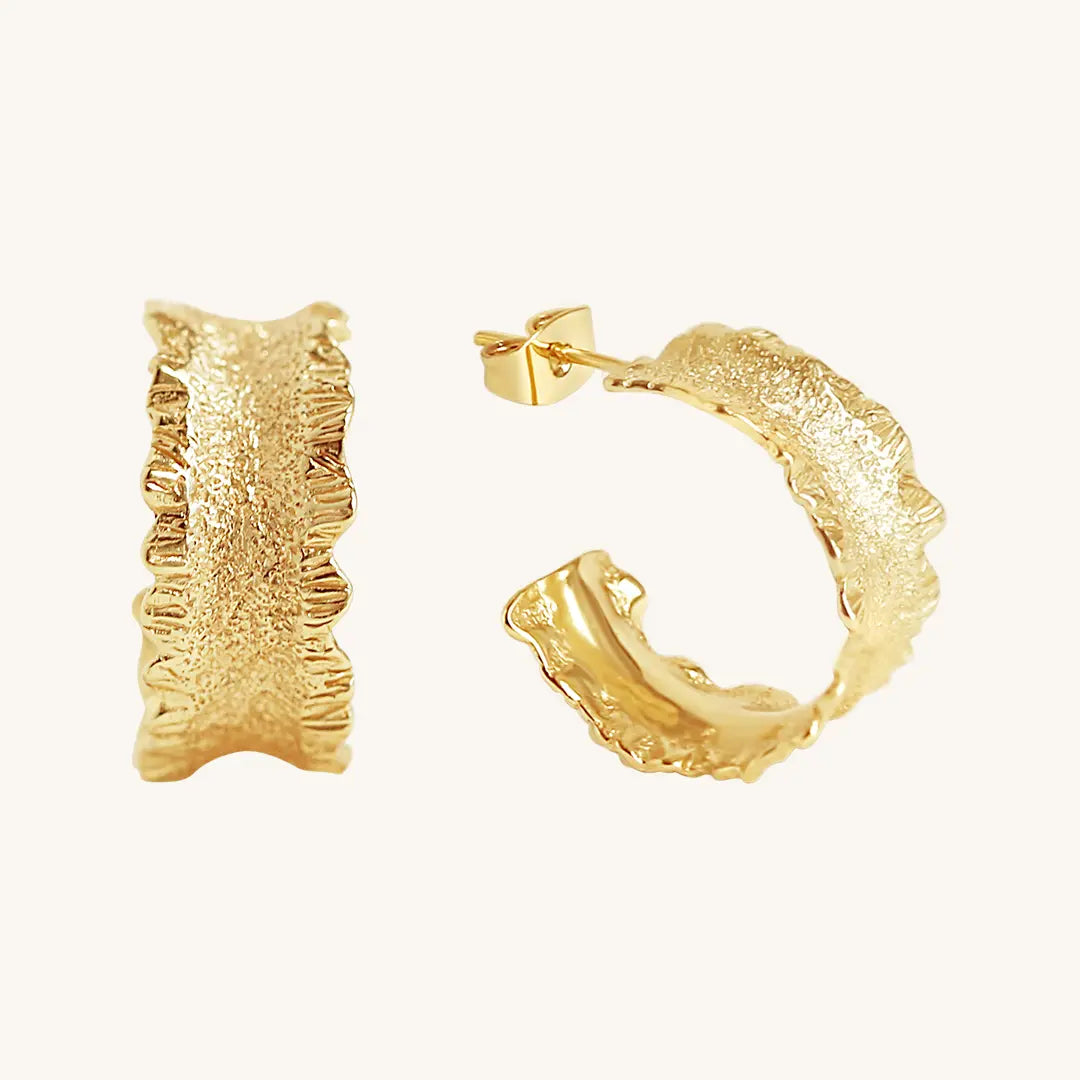 The GOLD Eloise Hoops by Francesca Jewellery from the Earrings Collection.