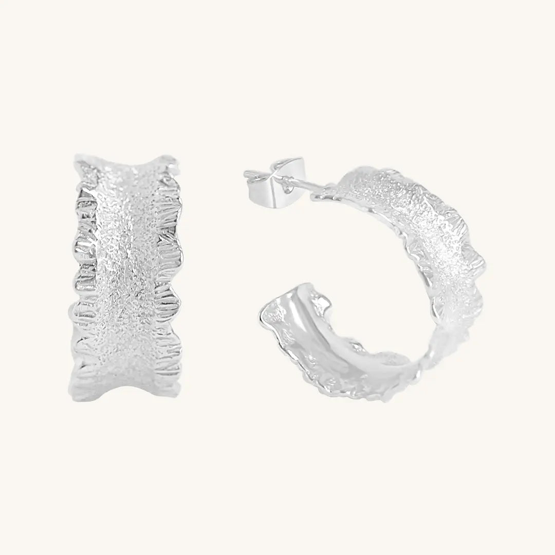 The SILVER Eloise Hoops by Francesca Jewellery from the Earrings Collection.