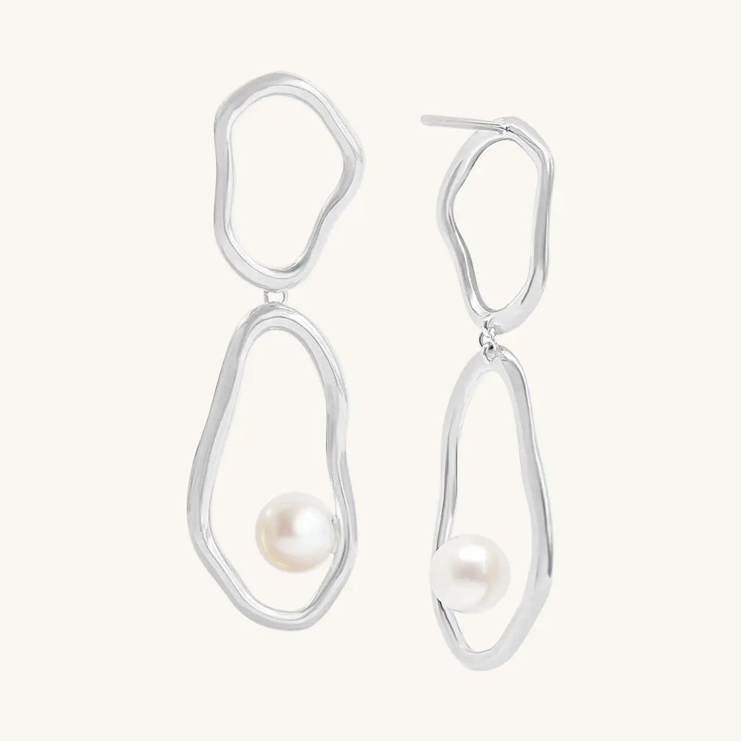 The SILVER Emerson Earrings by Francesca Jewellery from the Earrings Collection.