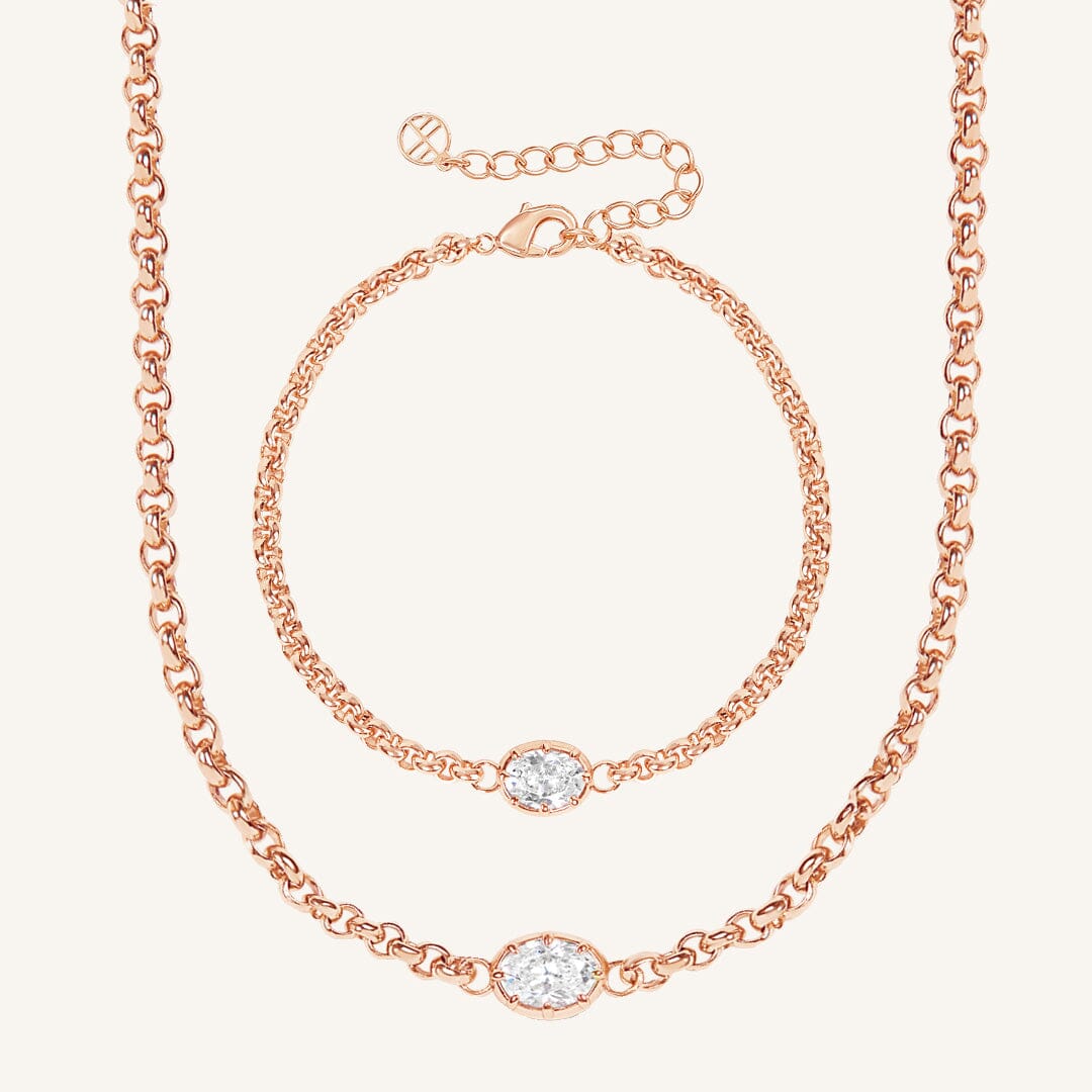 Estelle Chain and Bracelet Set